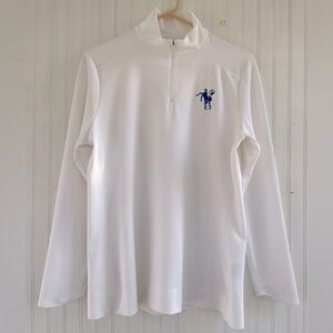 Nike Women's Golf White Dri-fit Dry UV 1/2-Zip Cover-Up Indianapolis Colts Large